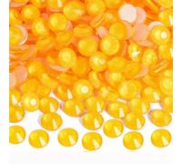 BLINGINBOX Hotfix Strasssteine für Kleidung, Hotfix-Strasssteine, Kristall-Edelsteine für Bastelarbeiten, Dekoration, Orange Neon, SS16, 1440 Stück