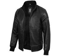 Blingsoul Lederjacke Herren, Schwarze und Braune Lederjacken Für Herren, XS