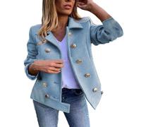 Blitz Angebote Des Tages Heute, Damenpullover Langarm Winter Sale, Oversize Jacke Damen Winter Mantel Frauen 2023 /Winter Slim Langarm Zweireiher Anzug Kragen Mantel Damen Mantel, Angebote Prime