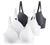 Blitzangebote Angebote des Tages Heute 3er Pack BH Damen Mit Bügel Frauen Spitzen BH Set Leicht Bequemer T-Shirt-BH Vollschalen Push Up Große Brüste Minimizer Bralette Outlet Angebote