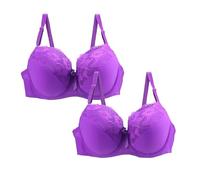 Blitzangebote des Tages Blitzangebote des Tages Damen Push Up BH Mit Blumen Spitze Schalen BH Elegant Vollschalen Bequem Große Brüste Bra Komfort Klassische BHS Festival Must Haves Frauen