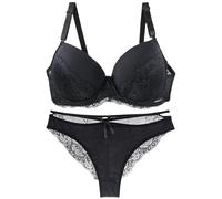 Blitzangebote des Tages Tages Deal BH Set Damen Unterwäsche Set BH Und Slip Frauen Spitzen Push Up BH Set Große Größen Super Bequemer BH Dessous Set Reizwäsche Sale Angebote Damen Prime Deals