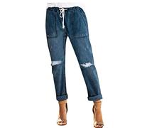 Blitzangebote Unter 10 Euro Artikel Jeans Damen Stretch Frauen Pull On Depressed Denim Jogger Elastische Taille Stretch Hosen Jeanshosen Für Frauen 46 Warehouse Deals Angebote