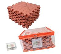 Blocking Mats For Knitting,Spannmatten Stricken,Blockiermatten Von Extra Dicken Blockierbrettern Mit Gittern,9pcs,Mit 100 t-Stiche,Beidseitig Bedruckt,Inklusive Aufbewahrungstasche,Für Bastel-,Häkel