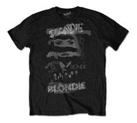 Rocks Off T-Shirt Blondie Mash-Up Bandlogo Unisex Schwarz M
