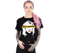 Blondie croppte T-Shirt Frauen Damen aka Band Black Crop Top 3XL