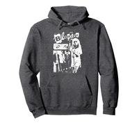 Blondie Punk Zine Collage Vintage Band Pullover Hoodie, Unisex für Erwachsene, Anthrazit Meliert, L