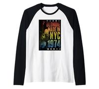 Blondie Rainbow Made in NYC 1974 Vintage Band Raglan