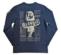 Blondie T Shirt NYC '77 Nue offiziell Herren Denim Blau Long Sleeve XXL