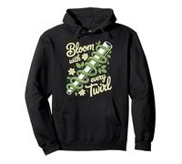 Bloom with Every Twirl mit floralem Rankenmuster Pullover Hoodie