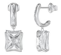 Blooming Summerer Ohrringe aus versilbertem Stahl, Única, Edelstahl, Kristall, es_ES