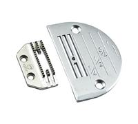 Blooy - Standard-Nadelplatte und Futterhunde-Set für Juki Brother Singer Jack Industrielle Lockstich-Nähmaschinen E16, E18, E20, E22, E24, E26 (E22+18T)
