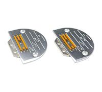 Blooy Standard-Nadelplatte und Gummi-Futter-Hunde-Set, passend für Juki Brother Singer Jack Industrial-Nähmaschinen E14, E16, E18, E20, E22, E24 (2 Sets) (E24 (2,4 mm))