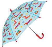 Rex London Regenschirm Push-up Kinder Wurst Hund Hellblau 70cm×70cm×53cm, hellblau, 70 cm × 70 cm × 53 cm