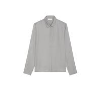 Blouse, casual fit, small kent collar, long sleeve, solid BASALT GREY 42 BASALT GREY