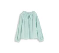 Tom Tailor - Crinkle Bluse mit Bindeband blue haze - Gr. - 40