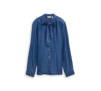 blouse denim look with bow tie 38