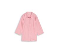 Tom Tailor - Plus Size - Hemdbluse mit Streifenmuster soft coral white thin stripe - Gr. - 52