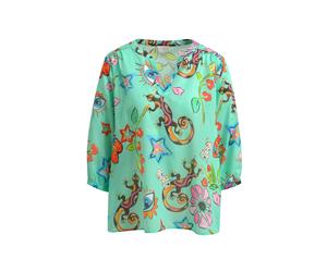 Blouse w gathering + 3/4 sleeve Sonstige 36