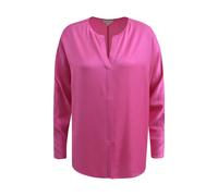 Milano Italy - Blouse w round neck and cf slit + batwingsleeves with pleats pink - Gr. - 40