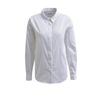 Milano Italy Bluse mit verdeckter Knopfleiste in Weiss, Größe 40