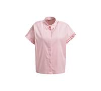 Smith and Soul Regular Fit Bluse mit verdeckter Knopfleiste in Rosa Melange, Größe XS