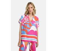 Blousetop with panel and v-neck Pink 38