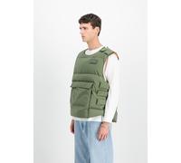 Blouson ALPHA INDUSTRIES "Protector Puffer Vest", Herren, Gr. S, grün (sage, grün), Obermaterial: 100% Nylon, Futter: 100% Polyester, Füllung: 100% Polyester, Jacken Blouson (42548545-S) sage, grün