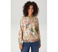 Blouson ANISTON CASUAL, Damen, Gr. 42, bunt (sand, rot, orange, grün, blau, gelb, oliv, ocker, petrol, taupe, grau, schwarz), Crêpe, Obermaterial: 100% Polyester. Futter: 100% Polyester, bedruckt, geb