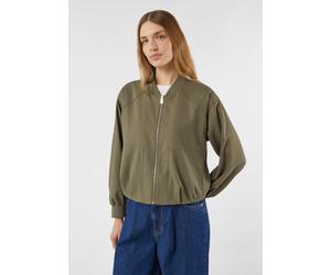 Blouson aus Twill mit Faltendetails olive 46