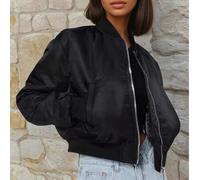 Blouson-Bomberjacke Court Femme, Femme Aviator-Stil Urban Modern Chic 2024 2025