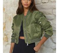 Blouson-Bomberjacke Court Femme, Femme Aviator-Stil Urban Modern Chic 2024 2025