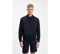 Blouson BOSS ORANGE "Osruf", Damen, Gr. 48, dunkelblau404, Web, Obermaterial: 87% Polyamid, 13% Elasthan, unifarben, regular fit normal, Rippstrickbündchen, Jacken Blouson, Rippbündchen, Regular Fit,