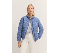 Blouson BUGATTI, Damen, Gr. 40, blau (360, blau), 100% Polyester, unifarben, regular fit, gerader Abschluss, Jacken Blouson, mit Stehkragen (69985015-40) 360, blau