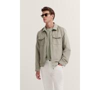 Blouson BUGATTI, Herren, Gr. 56, beige (130, moos), 100% Polyester, unifarben, regular fit, Manschette, Jacken Blouson, aus wasserabweisendem Oberstoff (27807967-56) 130, moos