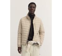 Blouson BUGATTI "Regular Fit", Herren, Gr. 48, beige (40, beige), 85% Polyamid, 15% Elasthan, unifarben, regular fit, Jacken Blouson, Regular Fit Stretch Steppoptik Stehkragen (54996455-48) 40, beige