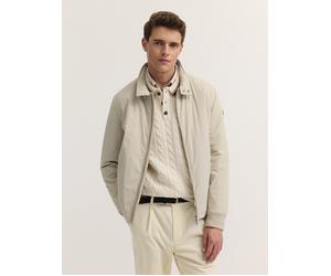 Blouson BUGATTI "Regular Fit", Herren, Gr. 56, beige (40, beige), 85% Polyamid, 15% Elasthan, unifarben, regular fit, Jacken Blouson, Regular Fit DynamicSeries Stretch Stehkragen (97760911-56) 40, bei