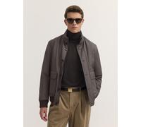 Blouson BUGATTI "Regular Fit", Herren, Gr. 56, braun (90, braun), 79% Polyester, 19% Viskose, 2% Elasthan, unifarben, regular fit, Jacken Blouson, Regular Fit Stretch Membran Stehkragen (24572814-56)