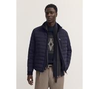Blouson BUGATTI "Regular Fit", Herren, Gr. 58, blau (390, marine), 85% Polyamid, 15% Elasthan, unifarben, regular fit, Jacken Blouson, Regular Fit Stretch Steppoptik Stehkragen (20249451-58) 390, mari