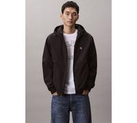 Blouson CALVIN KLEIN, Herren, Gr. XL, schwarz, Web, Obermaterial: 100% Polyester, unifarben, regular fit hüftlang, hoch geschlossener Ausschnitt, eingesetzt elastischer Bund, Jacken Blouson, Regular F