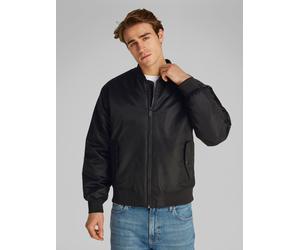 Blouson CALVIN KLEIN JEANS "LS JEANS HERO BOMBER", Herren, Gr. XL, schwarz, Web, Obermaterial: 100% Polyamid, unifarben, regular fit hüftlang, Rippstrickbündchen, Jacken Blouson, mit Strickbündchen (8