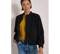Blouson CECIL, Damen, Gr. 3XL, schwarz, Stoff, Oberstoff: 100% Polyester. Futter: 100% Polyester, unifarben, normal normal, Rundhals, elastischer Bund, Jacken Blouson, aus softem Materialmix (55611331