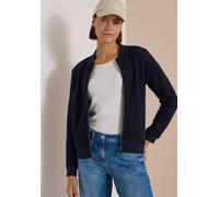 Blouson CECIL, Damen, Gr. M (40), blau (urban dunkelblau), Stoff, Außenmaterial: 100% Polyester. Innenmaterial: 65% Polyester, 35% Viskose, unifarben, comfort fit normal, Rundhals, Rippbündchen, Jacke