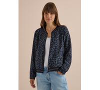 Blouson CECIL, Damen, Gr. M (40), dried olive grün, Stoff, 85% Viskose, 15% Nylon, comfort fit normal, Rundhals, Bündchen, Jacken Blouson, aus softem Materialmix, Topseller (73828035-M) dried olive gr