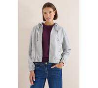 Blouson CECIL, Damen, Gr. M (40), luna grau melange, Stoff, 92% Polyester, 8% Viskose, unifarben, comfort fit normal, ohne Ausschnitt, elastischer Bund, Jacken Blouson, mit Kapuze mit Tunnelzugband (5