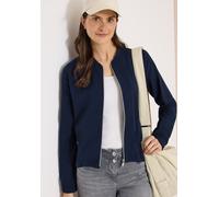 Blouson CECIL, Damen, Gr. S (38), universal blau, Web, 75% Baumwolle, 25% Modal, unifarben, comfort fit normal, Rundhals, elastischer Bund, Jacken Blouson (31522416-S) universal blau