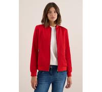 Blouson CECIL, Damen, Gr. XL (44), rot (fiery rot), Web, Obermaterial: 100% Polyester. Futter: 100% Polyester, unifarben, casual, regular fit normal, Langarm Rippbündchen, Jacken, mit Taschen (2449313