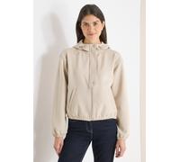 Cecil Blouson Moderner Blouson grain beige Damen Gr. XL (44) lässig hüftlang Rundhals