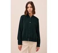 Blouson CECIL, Damen, Gr. XL (44), ink grün, Stoff, 98% Polyester, 2% Elasthan, unifarben, casual, normal normal, hoch geschlossener Ausschnitt, Langarm Bündchen, Jacken, mit Stehkragen (48287133-XL)