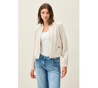 Blouson CECIL, Damen, Gr. XL (44), lila (pearl beige), Web, Obermaterial: 55% Baumwolle, 42% Polyester, 3% Elasthan; Futter: 100% Polyester, unifarben, normal normal, hoch geschlossener Ausschnitt, el